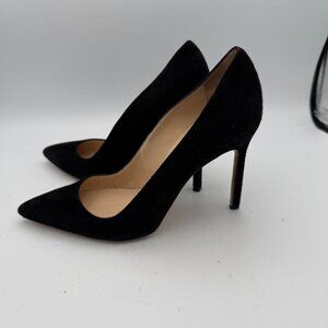 Manolo Blahnik Women's BB Suede Heels Stiletto Pumps Black Sz EU 35.5 / 5.5 US